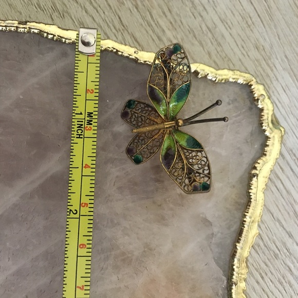 • VTG Butterfly Brooch • - Picture 8 of 8